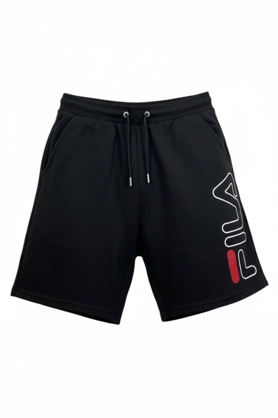 FILA ΑΘΛΗΤΙΚΗ ΒΕΡΜΟΥΔΑ CASUAL ΜΕ ΜΕΓΑΛΟ LOGO ΜΑΥΡΗ ΑΝΔΡΙΚΗ XS