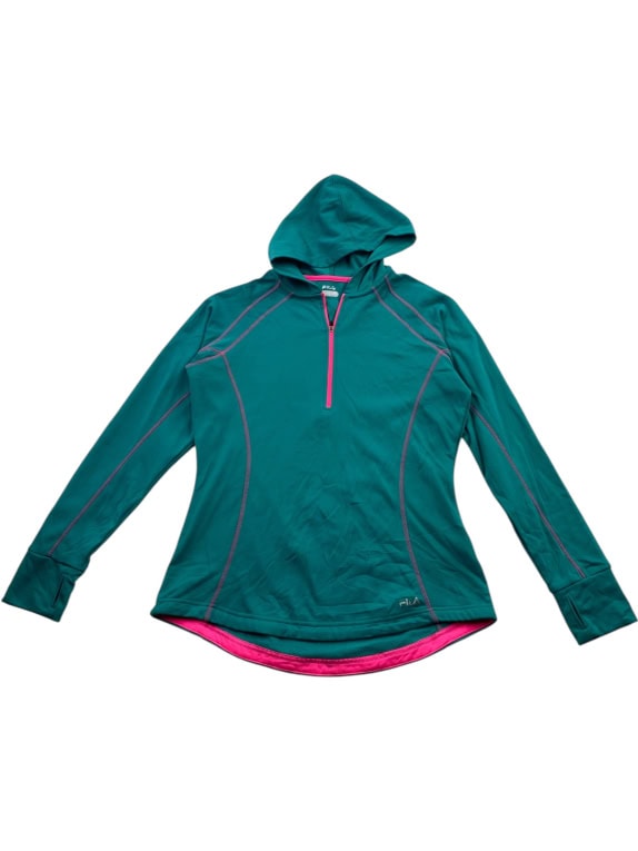 Fila Felpa sportiva Performance Half Zip petrolio da donna XL