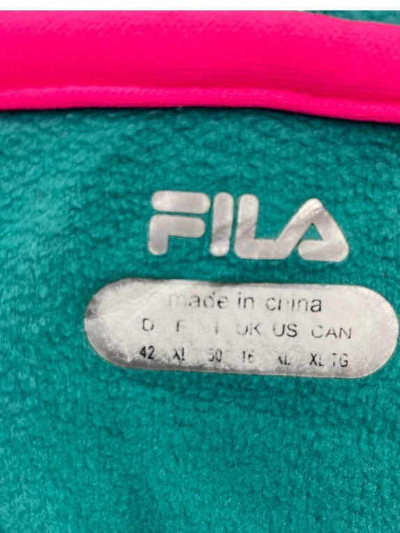 Fila Felpa sportiva Performance Half Zip petrolio da donna XL