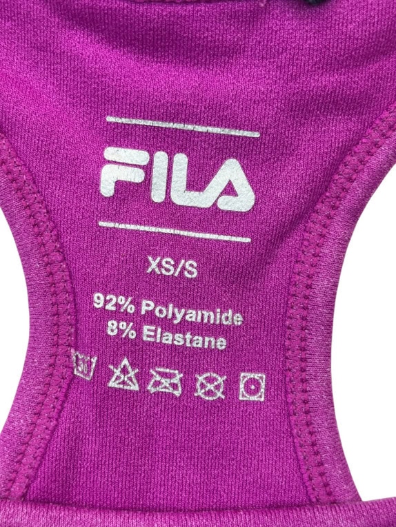 FILA REGGISENO SPORTIVO ATHLETIC VIOLA DONNA PRE OWNED XS