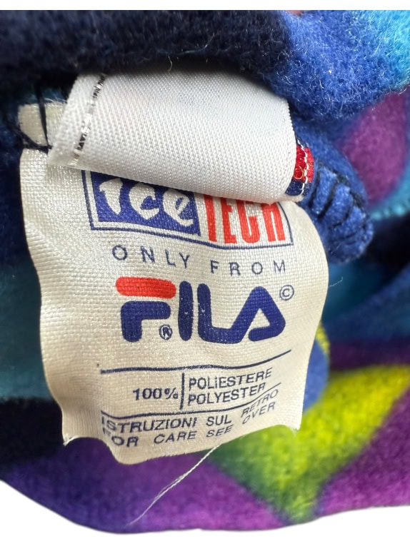 FILA Berretto in pile Ice Tech multicolore con pompon unisex taglia unica