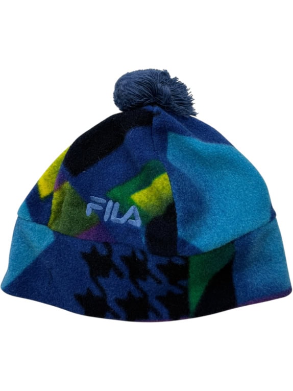 FILA Fleece Σκουφάκι Ice Tech Πολύχρωμο με Pom Pom Unisex One Size