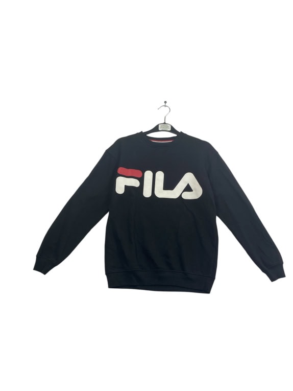 FILA Φούτερ Vintage Big Logo Μαύρο Unisex M