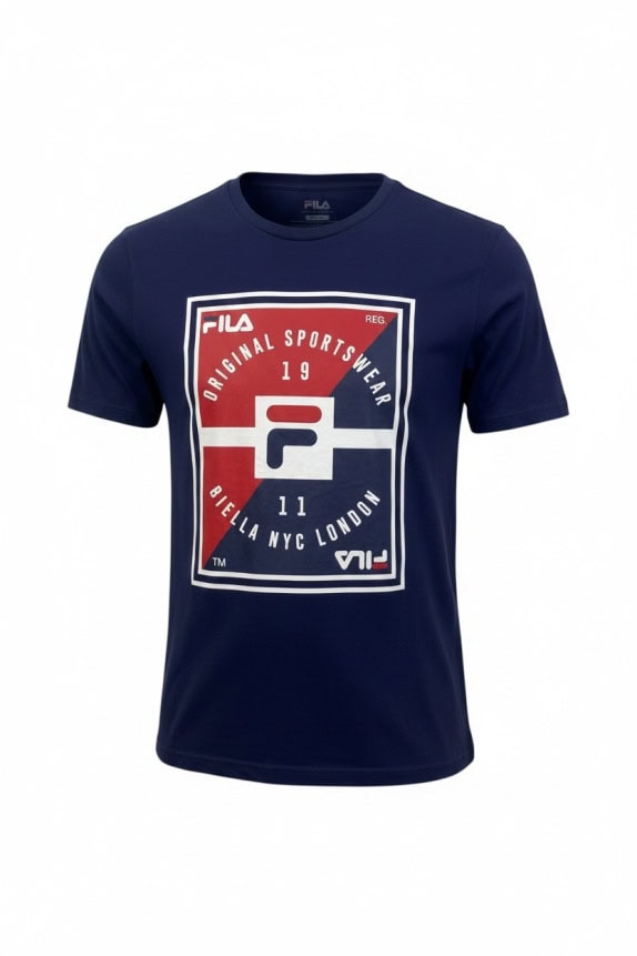 FILA GRAPHIC TEE SPORTSWEAR NAVY ΑΝΤΡΙΚΟ PRE OWNED