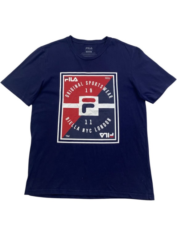 FILA GRAPHIC TEE SPORTSWEAR NAVY ΑΝΤΡΙΚΟ PRE OWNED