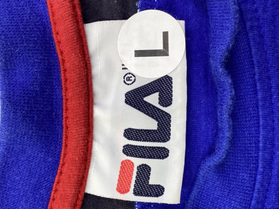 FILA T SHIRT SPORTY BLU UOMO PRE OWNED L