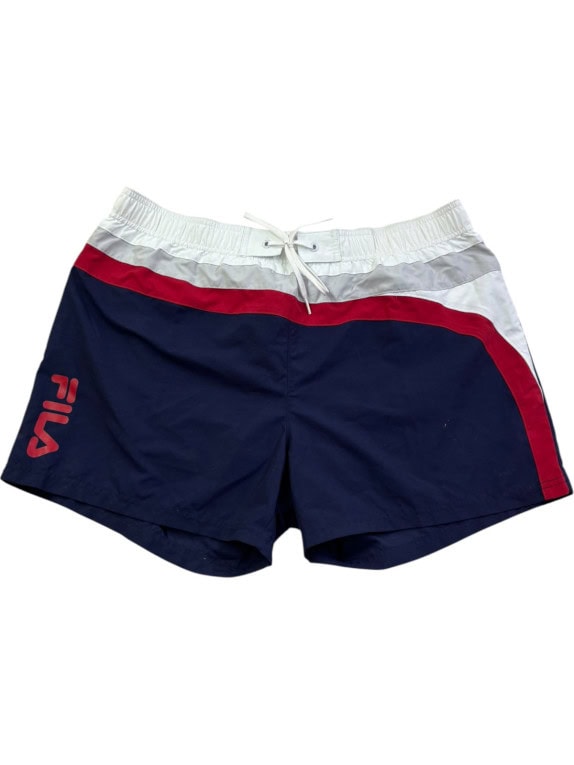 FILA SWIM SHORTS SPORTSWEAR NAVY MENS PRE OWNED L