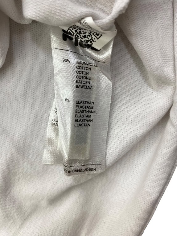FILA ΜΠΛΟΥΖΑ POLO ΜΕ ΡΙΓΕΣ ΚΑΙ ΛΟΓΟΤΥΠΟ ΛΕΥΚΗ ΑΝΔΡΙΚΗ M