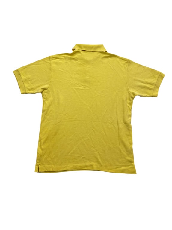 FILA polo vintage con logo ricamato gialla da uomo M