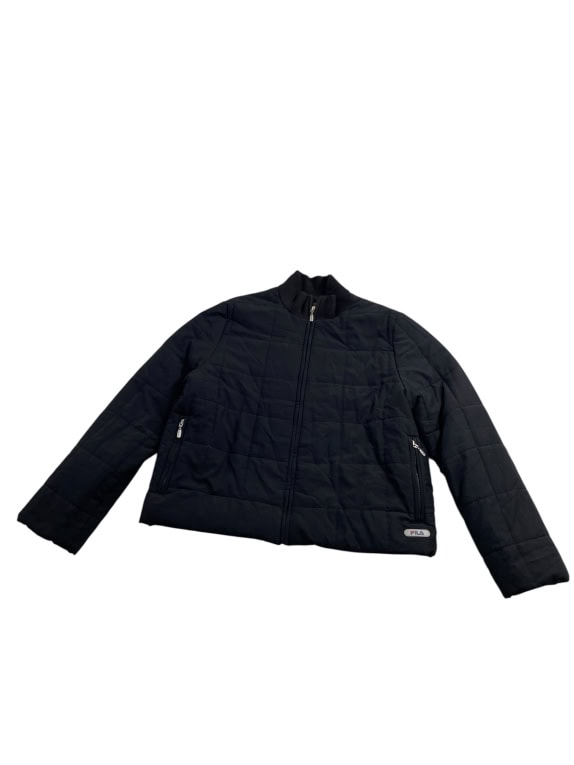 FILA PUFFER JACKET CASUAL LOGO BLACK WOMEN’S XL