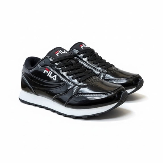 Fila Orbit Flow Wmn Patent Sneakers Μαύρα Glossy Γυναικεία EU 36