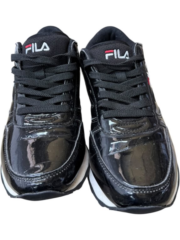 Fila Orbit Flow Wmn Patent Sneakers Μαύρα Glossy Γυναικεία EU 36