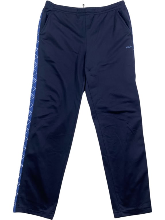 Fila Pantaloni della tuta con logo vintage blu da uomo M