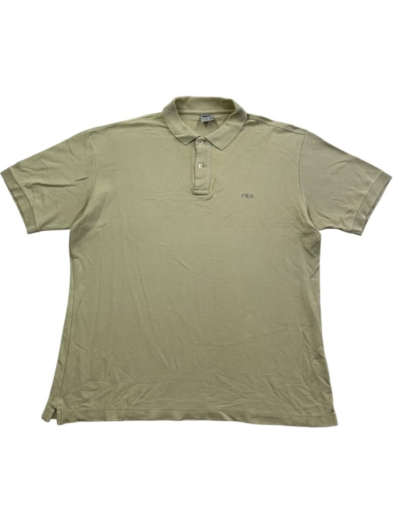 Fila Polo Maglia Casual con Logo Beige da Uomo L