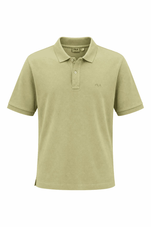 FILA POLO SHIRT MINIMAL BEIGE MEN PRE OWNED L