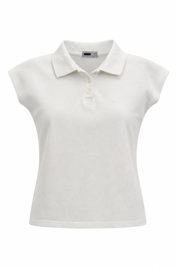 FILA POLO SHIRT MINIMAL OFF WHITE ΓΥΝΑΙΚΕΙΟ PRE OWNED S