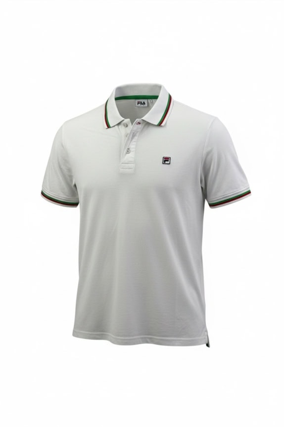 FILA Polo T-Shirt con logo Bianco UNISEX XL