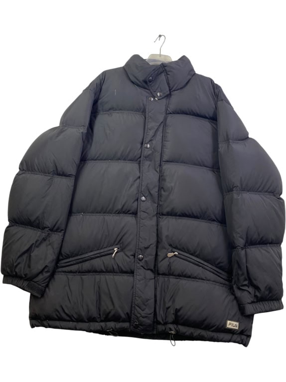 FILA Piumino con logo 90s nero unisex XL