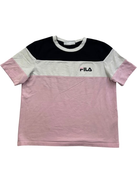 Fila Colorblock T-Shirt Pink / White / Black