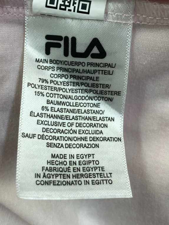 FILA T-SHIRT WITH POCKET AND LOGO LIGHT PINK UNISEX M