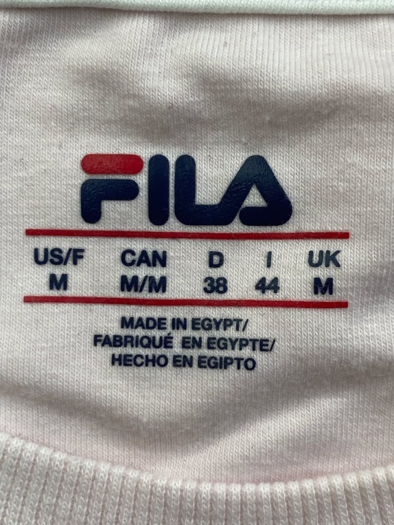 FILA T-SHIRT WITH POCKET AND LOGO LIGHT PINK UNISEX M