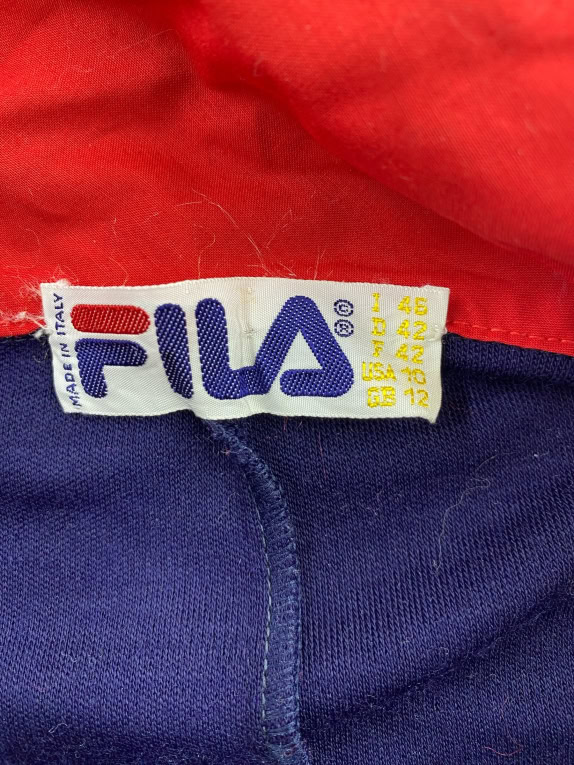 FILA UNISEX ΟΛΟΣΩΜΗ ΦΟΡΜΑ VINTAGE ΛΟΓΟΤΥΠΟ ΜΠΛΕ-ΑΣΠΡΟ M