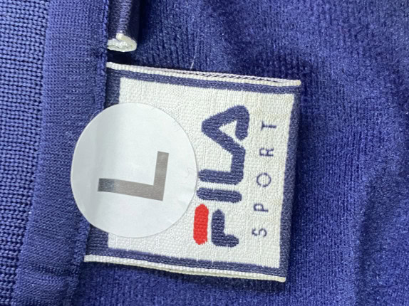 FILA GIACCA TRACK SPORTIVA BLU NAVY UOMO PRE OWNED L