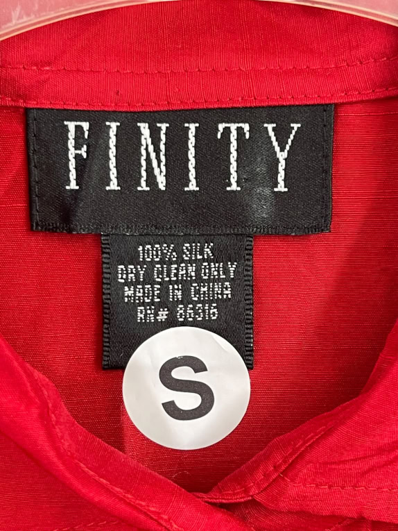 FINITY SHIRT MINIMAL RED WOMEN PRE OWNED S