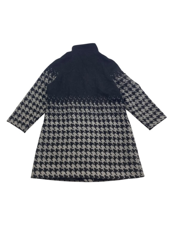 Fiorella Rubino Cappotto Vintage Pied-de-poule Logo Nero/Grigio Donna L