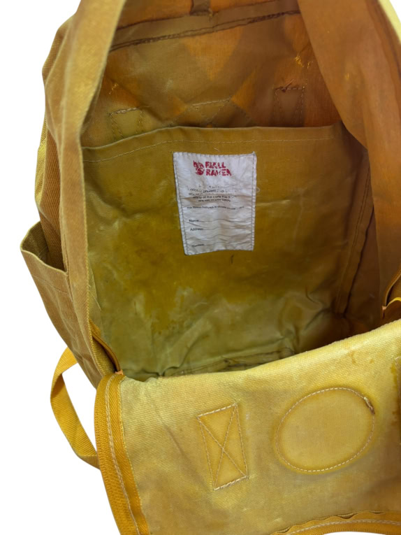 FJALLRAVEN BACKPACK MINIMAL MUSTARD UNISEX PRE OWNED