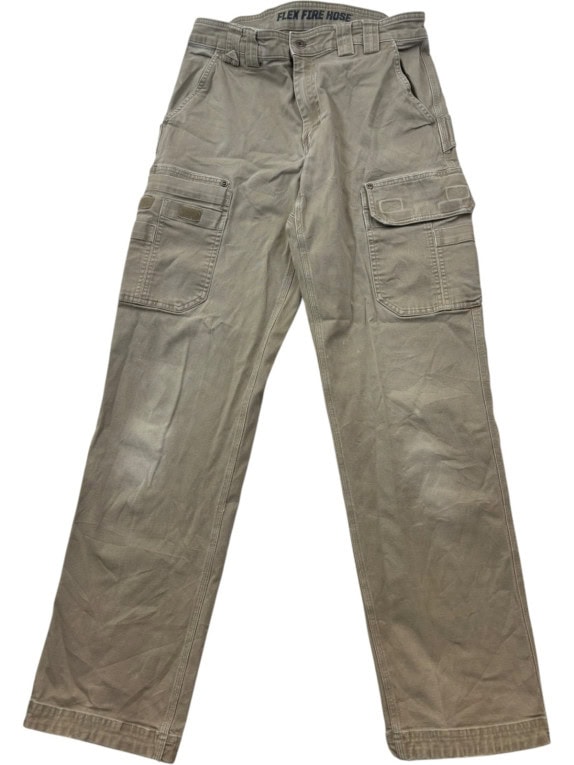 FLEX FIRE HOSE PANTALONI CARGO WORKWEAR OLIVA UOMO PRE OWNED M