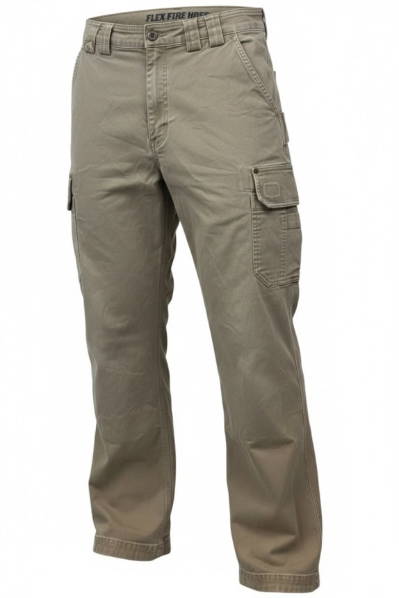 FLEX FIRE HOSE CARGO PANTS WORKWEAR OLIVE MEN PRE OWNED M