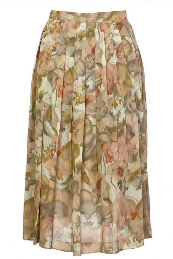 FLORAL ΦΟΥΣΤΑ MIDI RETRO ΠΟΛΥΧΡΩΜΗ ΓΥΝΑΙΚΕΙΑ XS