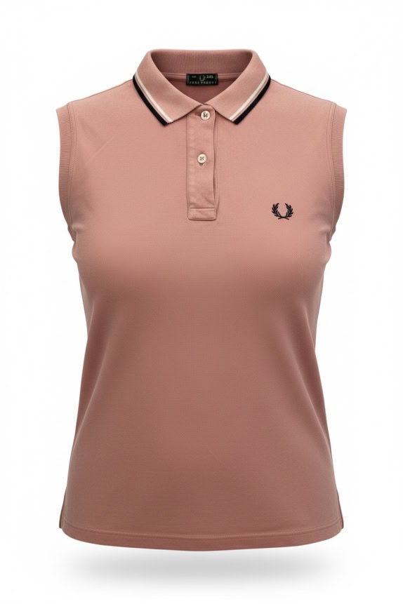 FRED PERRY ΑΜΑΝΙΚΗ ΜΠΛΟΥΖΑ POLO VINTAGE ΚΕΝΤΗΤΟ ΛΟΓΟΤΥΠΟ ΣΑΠΙΟ ΜΗΛΟ ΓΥΝΑΙΚΕΙΟ S/M