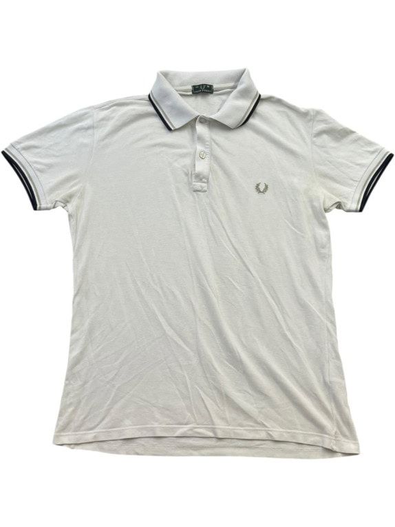 FRED PERRY POLO CLASSICA GRIGIO CHIARO UOMO PRE OWNED M