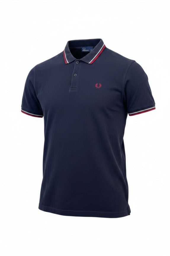 FRED PERRY POLO ΜΠΛΟΥΖΑ ΚΛΑΣΙΚΗ NAVY ΑΝΤΡΙΚΟ PRE OWNED M