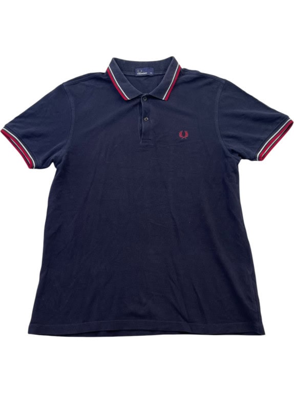 FRED PERRY POLO CLASSICA NAVY UOMO PRE OWNED M