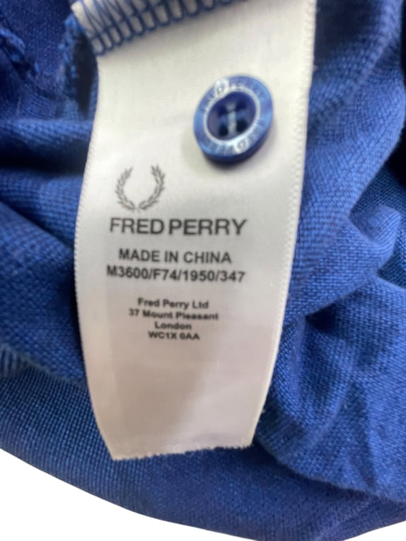 Fred Perry Polo Μπλούζα Μπλε Ανδρική S
