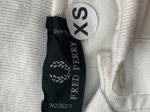 FRED PERRY POLO SHIRT CLASSIC WHITE ΑΝΤΡΙΚΟ PRE OWNED XS