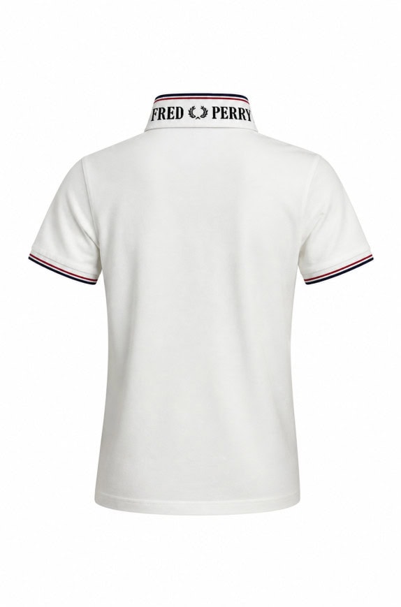 FRED PERRY POLO SHIRT RETRO CREAM UOMO PRE OWNED S
