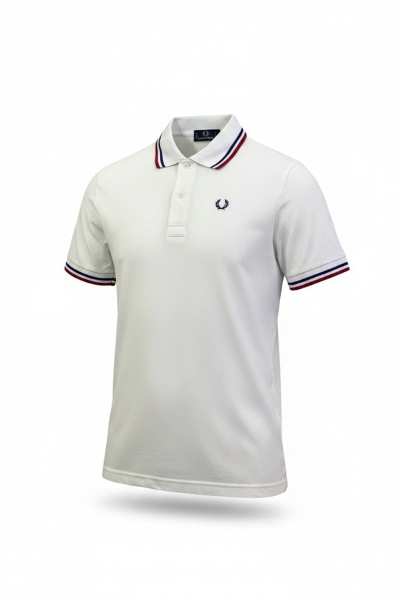 FRED PERRY POLO SHIRT RETRO ΛΕΥΚΟ ΑΝΤΡΙΚΟ PRE OWNED S