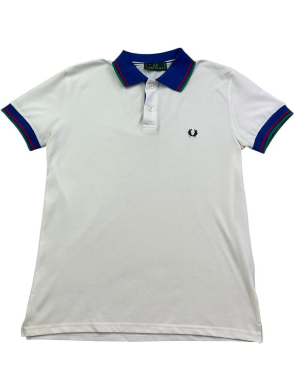 FRED PERRY POLO SHIRT RETRO WHITE ΑΝΤΡΙΚΟ PRE OWNED M