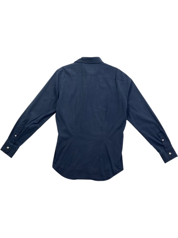 FRED PERRY Πουκάμισο Slim Fit με Κεντητό Λογότυπο Μπλε Ανδρικό M