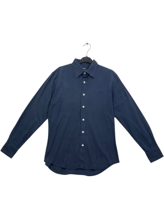 FRED PERRY Πουκάμισο Slim Fit με Κεντητό Λογότυπο Μπλε Ανδρικό M