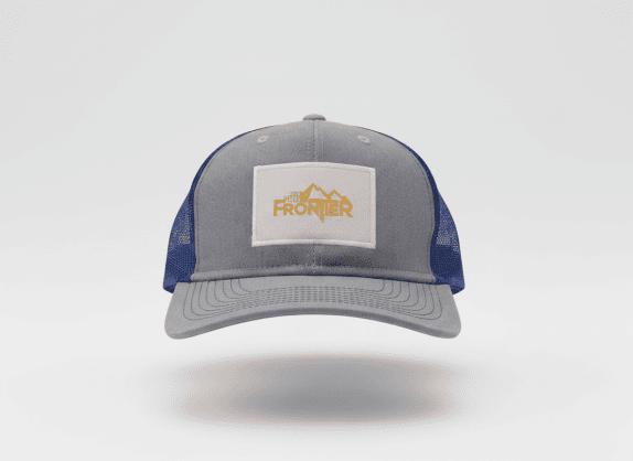 FRONTIER TRUCKER CAP GREY BLUE UNISEX PRE OWNED