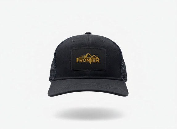 FRONTIER TRUCKER CAP MINIMAL BLACK UNISEX PRE OWNED