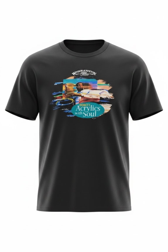 Fruit of the Loom Heavy Cotton Graphic T-Shirt Μαύρο Unisex XL