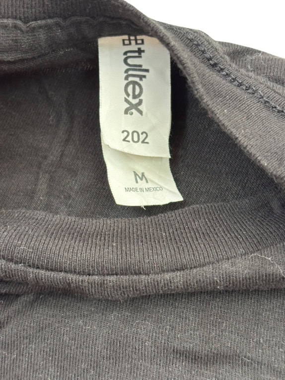 FRUITEX T SHIRT GRAPHIC NERO SBIADITO UNISEX PRE OWNED M