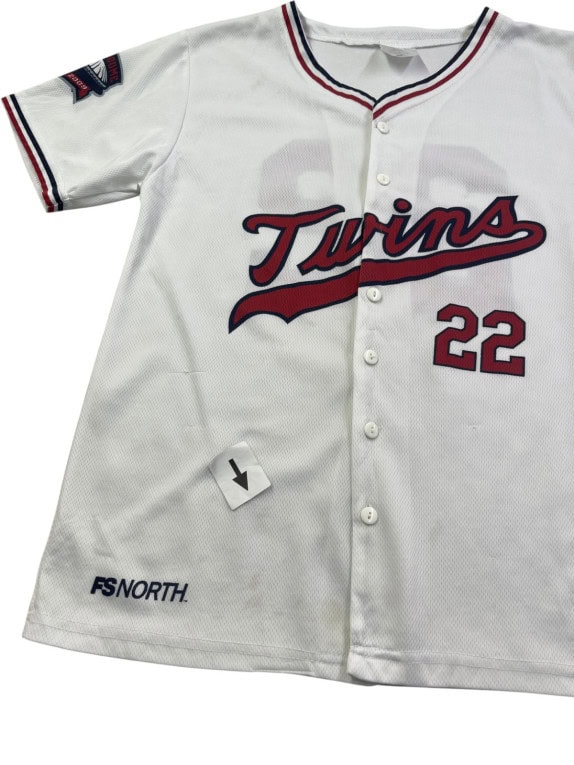FS NORTH BASEBALL JERSEY SPORTSWEAR ΛΕΥΚΟ ΑΝΤΡΙΚΟ PRE OWNED S