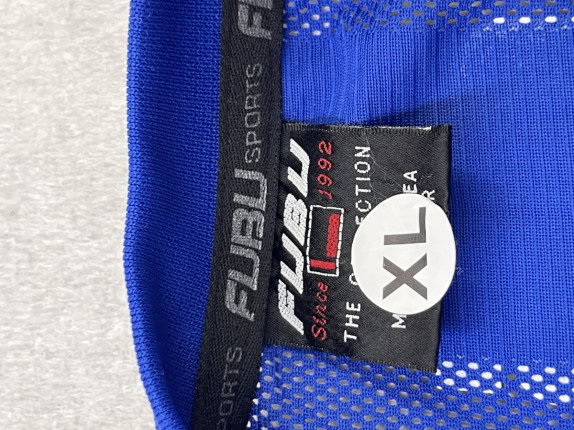 FUBU SPORTS GRAPHIC MESH JERSEY BLUE MEN PRE OWNED XL